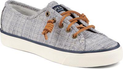 Sperry Seacoast Cross Hatch Sneaker Navy/ivory, Size 5m Women's Shoes