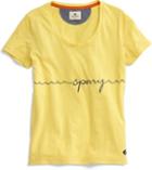 Sperry Sperry Wave Graphic T-shirt Lemondrop/navy, Size Xl Women's