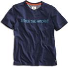 Sperry Batten The Hatches T-shirt Navy, Size S Men's