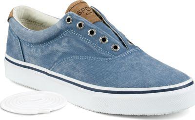 Sperry Striper Cvo Salt Washed Twill Sneaker Lightblue, Size 7.5m Men's Shoes