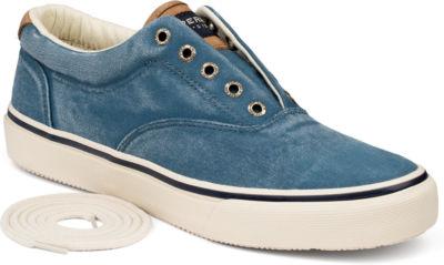 Sperry Striper Cvo Salt Washed Twill Sneaker Blue, Size 7m Men's Shoes