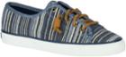 Sperry Seacoast Denim Stripe Sneaker Blue, Size 5m Women's Shoes