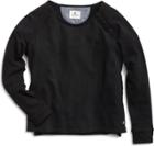 Sperry Knit Cropped Boatneck Sweater Black, Size Xs Women's