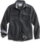 Sperry Bonded Flannel Cpo Jacket Heathergrey, Size L Men's