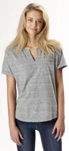 Sperry Split Neck Pocket T-shirt Heathergrey, Size Xs Women's