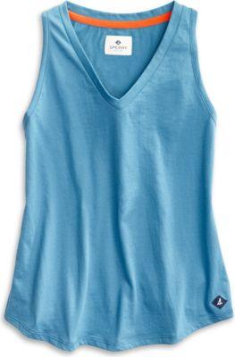Sperry V-neck Tank Top Blue, Size Xs Women's