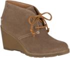Sperry Celeste Prow Bootie Taupe, Size 5m Women's Shoes