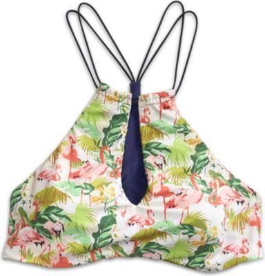 Sperry Flamingo Cove Active High Neck Bikini Top Multi, Size Xs Women's