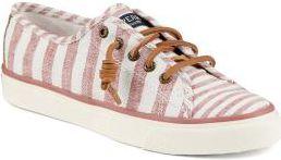 Sperry Seacoast Multi Stripe Sneaker Red, Size 5m Women's Shoes