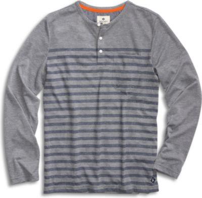 Sperry Engineered Stripe Henley Grey/heathergrey, Size S Men's