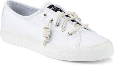 Sperry Seacoast Canvas Sneaker White, Size 5m Women's Shoes
