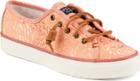 Sperry Seacoast Fish Circle Sneaker Coral, Size 6m Women's Shoes