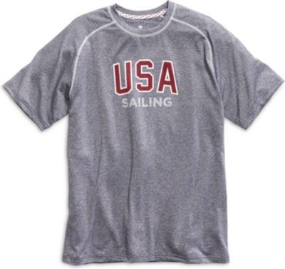 Sperry Us Sailing Team Usa Graphic T-shirt Navy, Size S Men's