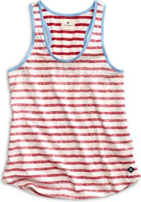 Sperry Striped Tank Red/white, Size Xs Women's