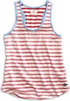 Sperry Striped Tank Red/white, Size Xs Women's