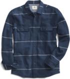 Sperry Stripe Work Shirt Navy/grey, Size S Men's