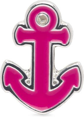 Sperry Nautical Charm Silver/pinkanchor, Size One Size Women's