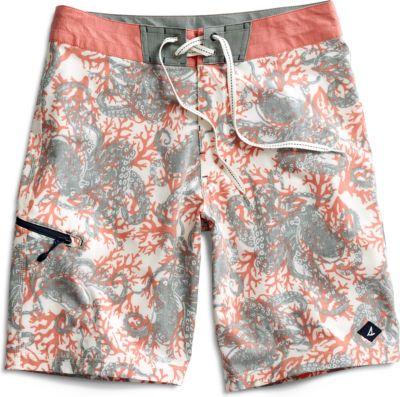 Sperry Sucker For You Board Shorts Orangepop, Size Men's