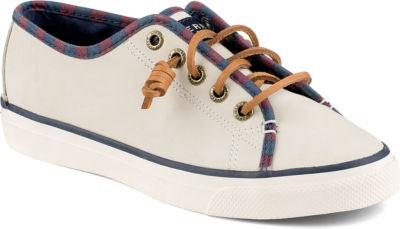 Sperry Seacoast Nubuck Leather Sneaker Ivory, Size 5m Women's Shoes