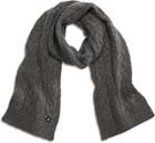 Sperry Cable Knit Scarf Grey, Size One Size Women's