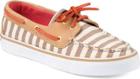 Sperry Bahama Breton Stripe 2-eye Sneaker Sand/coral, Size 5m Women's