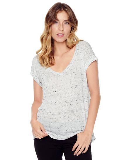 Splendid Speckled Melange Wing Top