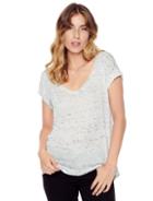 Splendid Speckled Melange Wing Top