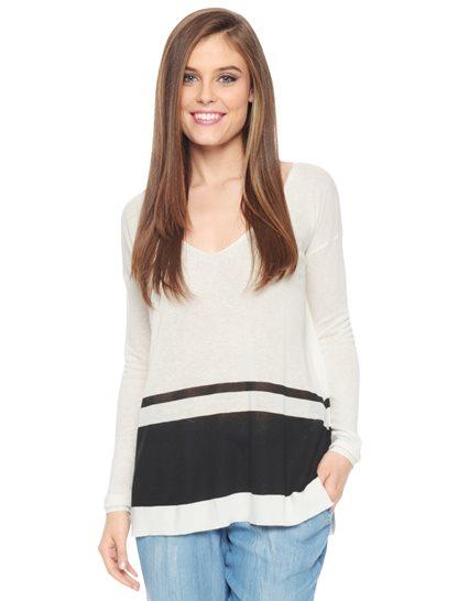 Splendid Highland Stripe Pullover