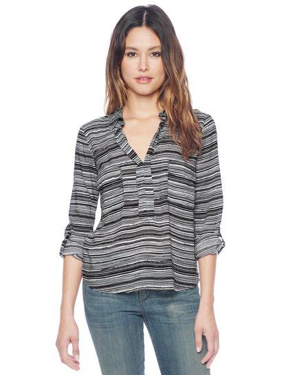 Splendid Blackwell Stripe Crop Shirt