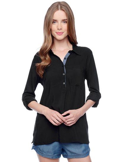 Splendid Long Sleeve Placket Shirt