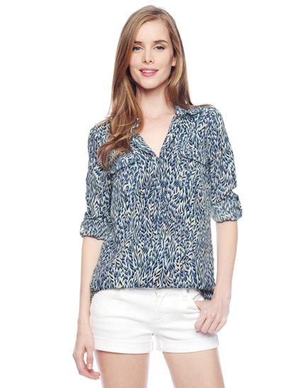 Splendid Feather Print Shirt