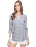 Splendid Pinstripe Shirting Top