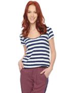 Splendid Indigo Knit Boyfriend Tee