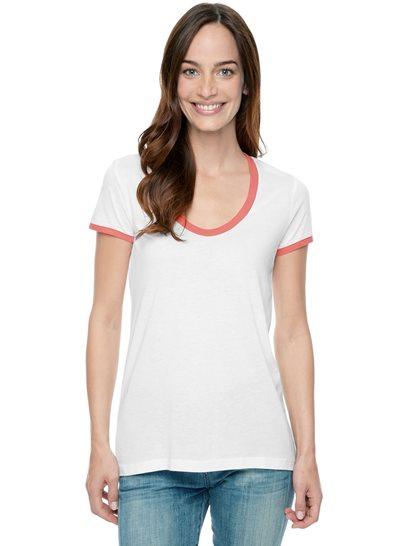 Splendid Light Jersey Ringer Tee
