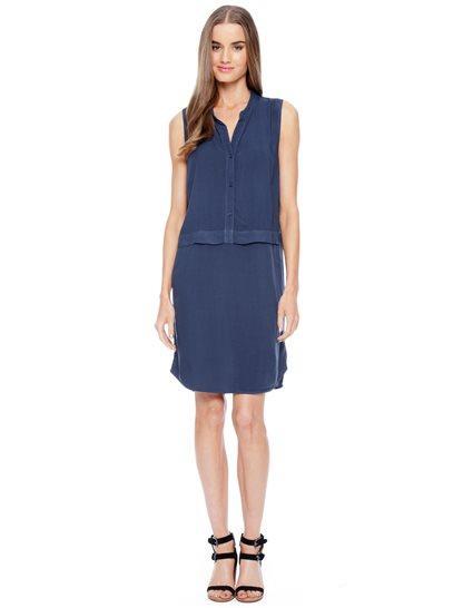 Splendid Mandarin Woven Dress