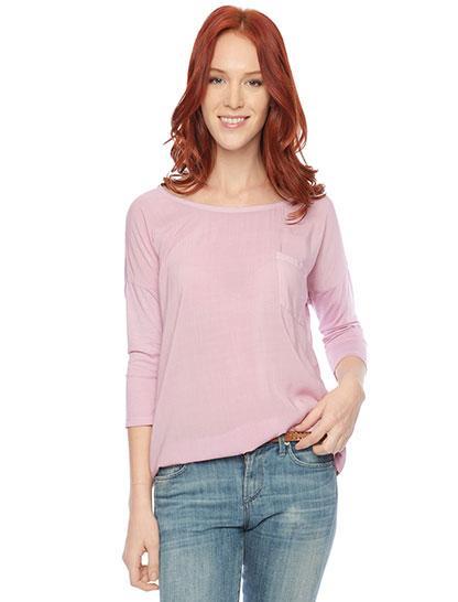 Splendid Back Placket Tee