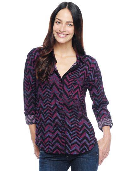 Splendid Chevron Print Shirt