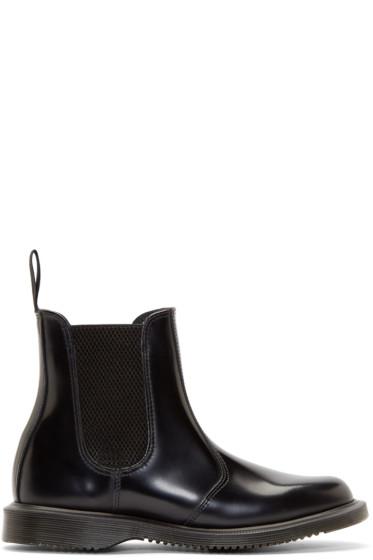 Dr. Martens Black Flora Chelsea Boots