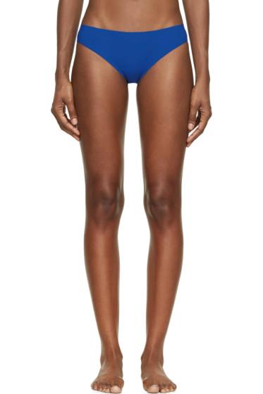 T By Alexander Wang Blue Bonded Seams Bikini Bottoms