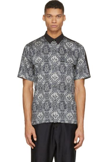 Miharayasuhiro Black Paisley Shirt