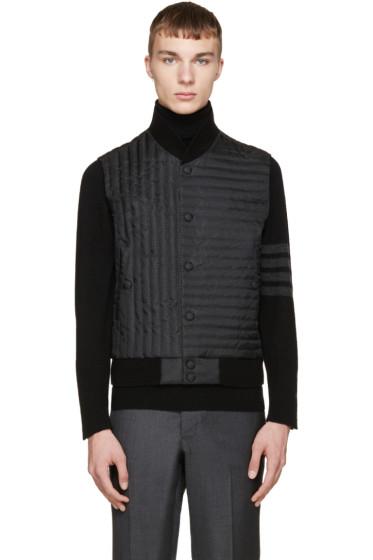 Thom Browne Black Quilted Fun Mix Vest