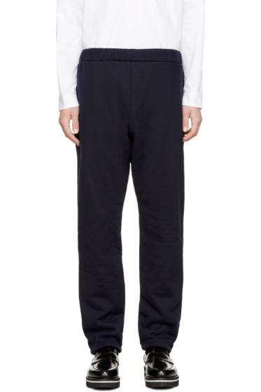 08sircus Navy Knit Boa Pants