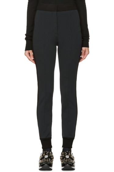 Dolce And Gabbana Grey And Black Tux Striped Lounge Pants