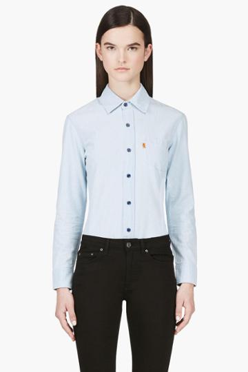 Levis Vintage Clothing Light Blue Denim 1960s Shirt