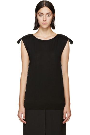 Lanvin Black Rope Piping Sweater