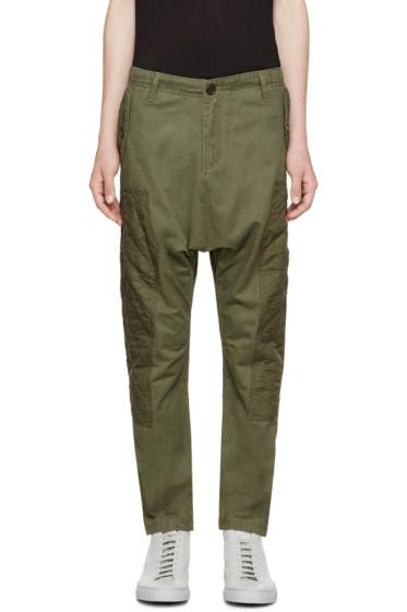 Mostly Heard Rarely Seen Green Harem Regiment Trousers