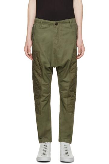 Mostly Heard Rarely Seen Green Harem Regiment Trousers