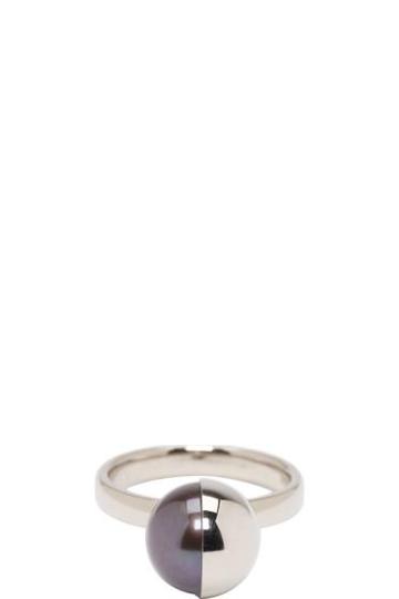 Melanie Georgacopoulos White Gold Peacock Pearl Tasaki Edition Ring
