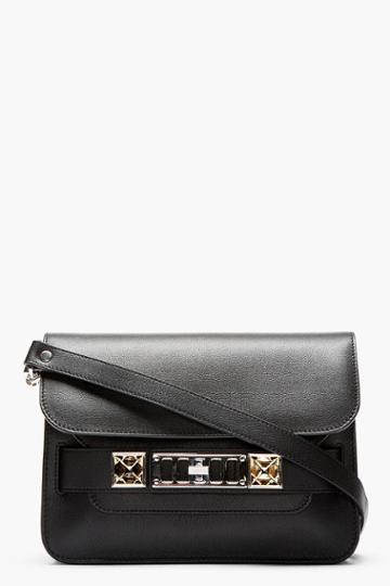 Proenza Schouler Black Ps11 Mini Classic Leather Shoulder Bag