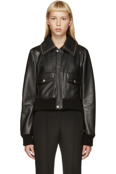 Givenchy Black Studded Leather Jacket